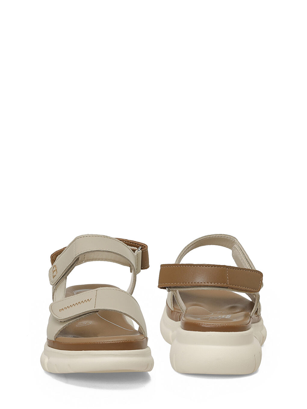105798.Z Bej Kadın Comfort Sandalet-4