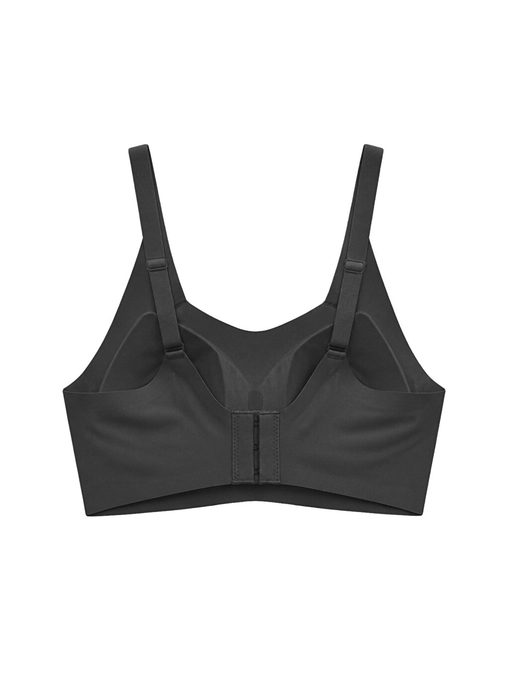 Seamless Bra - Elaris | Siyah Lazer Kesim Balensiz Dekolteli Şerit Detay Dikişsiz Kadın Sütyen-1