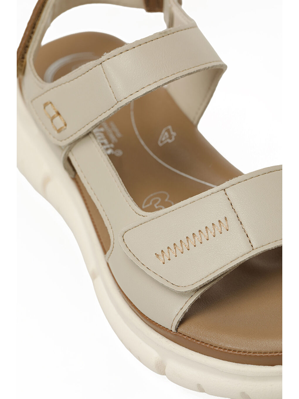 105798.Z Bej Kadın Comfort Sandalet-6