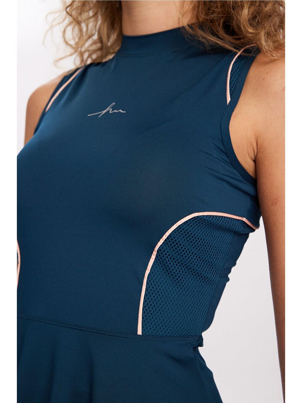 Spor Kesim Petrol Yeşili 4 Parça Yarı Kapalı Mayo Takımı 5014-2