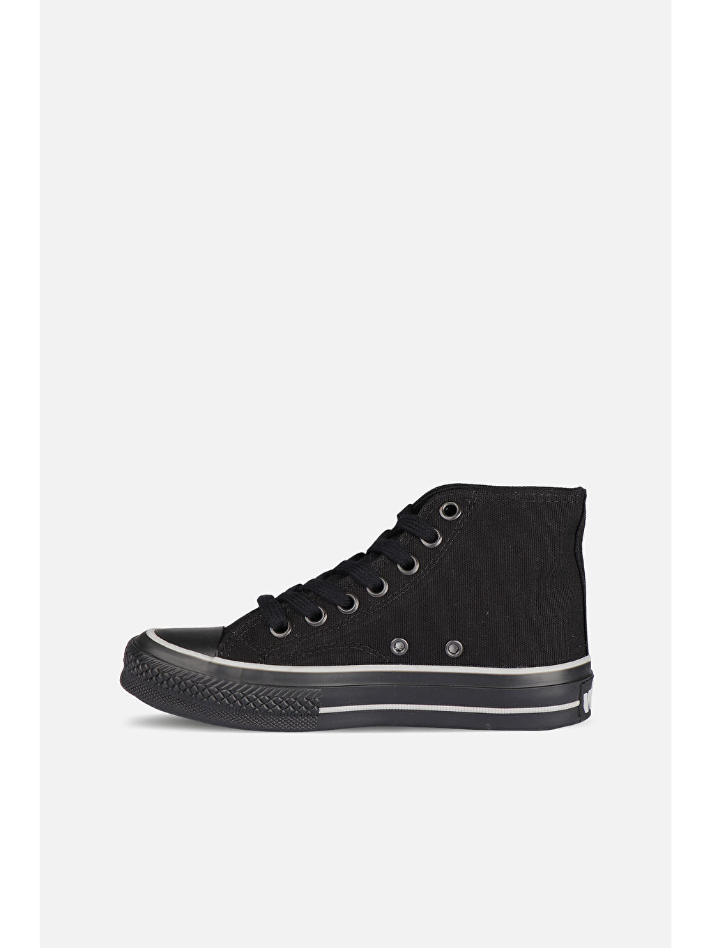 Vicco Siyah Star Basic Unisex Genç Siyah/Siyah Sneaker - 1