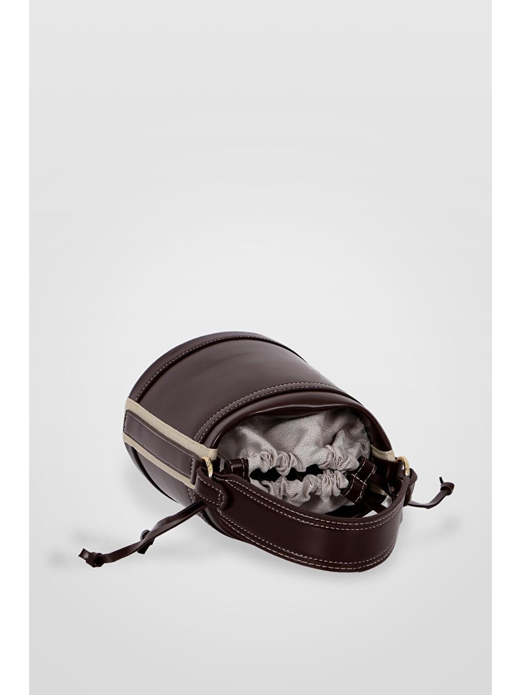 Kahverengi Rice Muadil Kova Sade Kadın Omuz Çantası BP 4853O-1