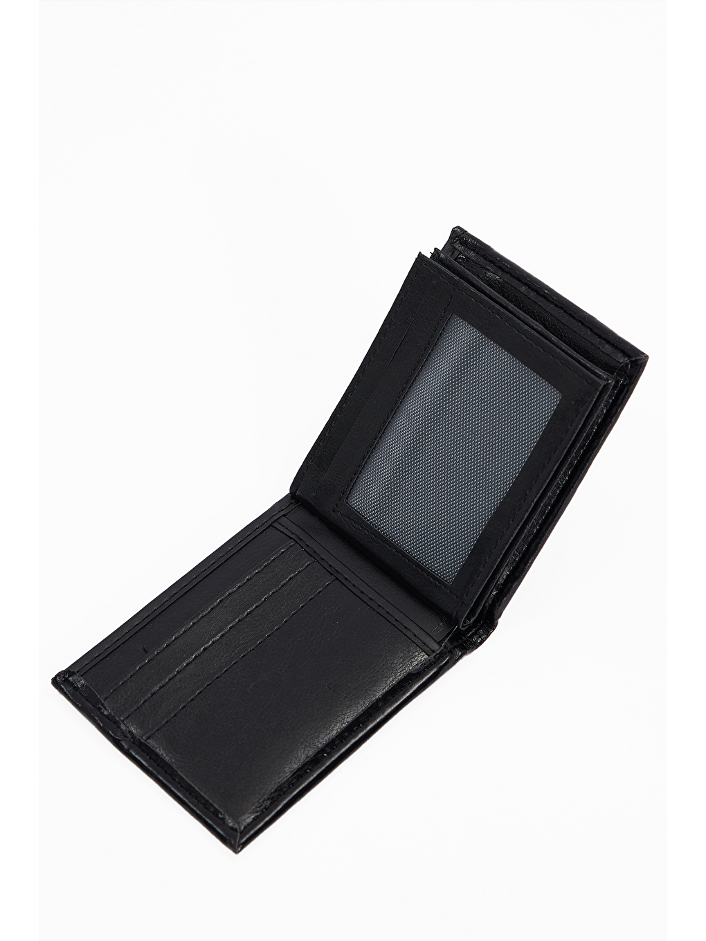 Vegan Deri Erkek Siyah Cüzdan-4