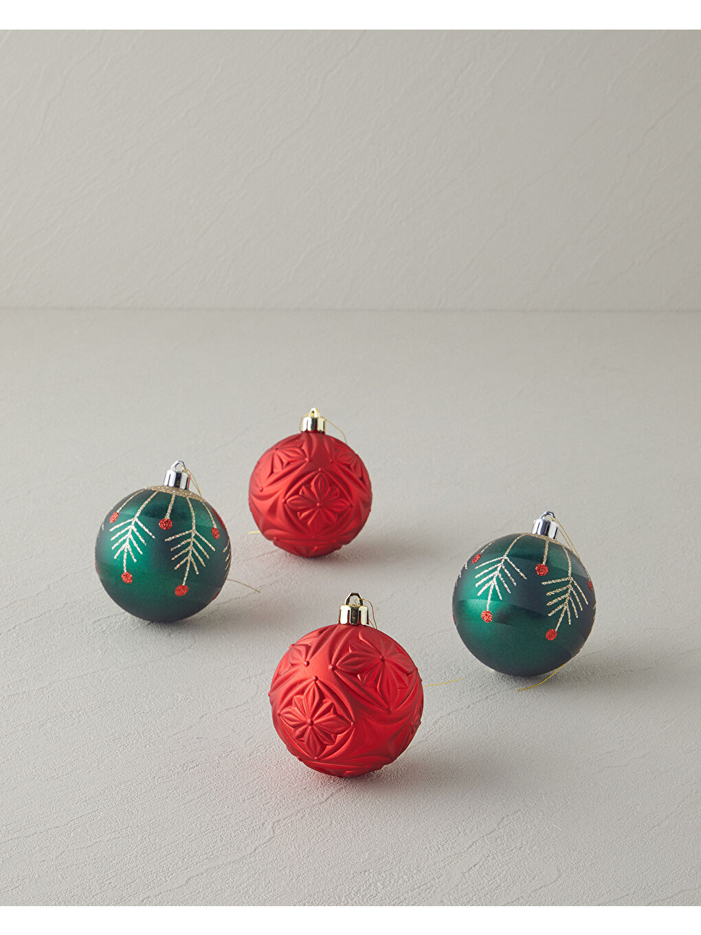 Lyra Yılbaşı Ağacı Süsü Yeşil-Kırmızı-1