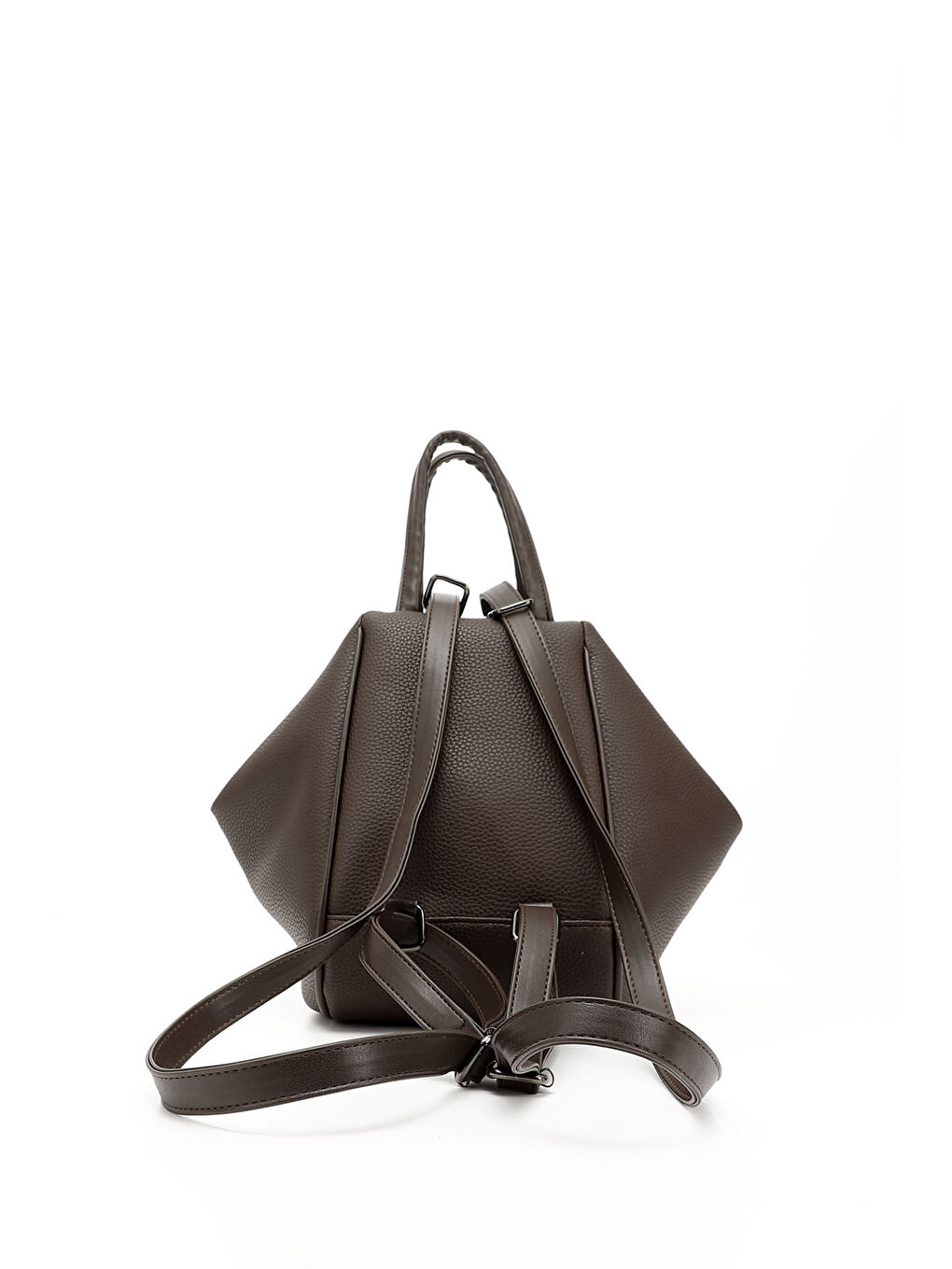 Kahverengi Kadın ÇİKOLATA KAHVE El Omuz Ve Sırt Çantası-3