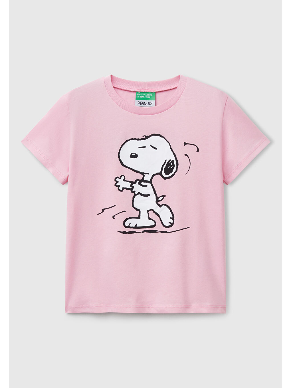 Kız Çocuk Pembe Peanuts Baskılı Tişört