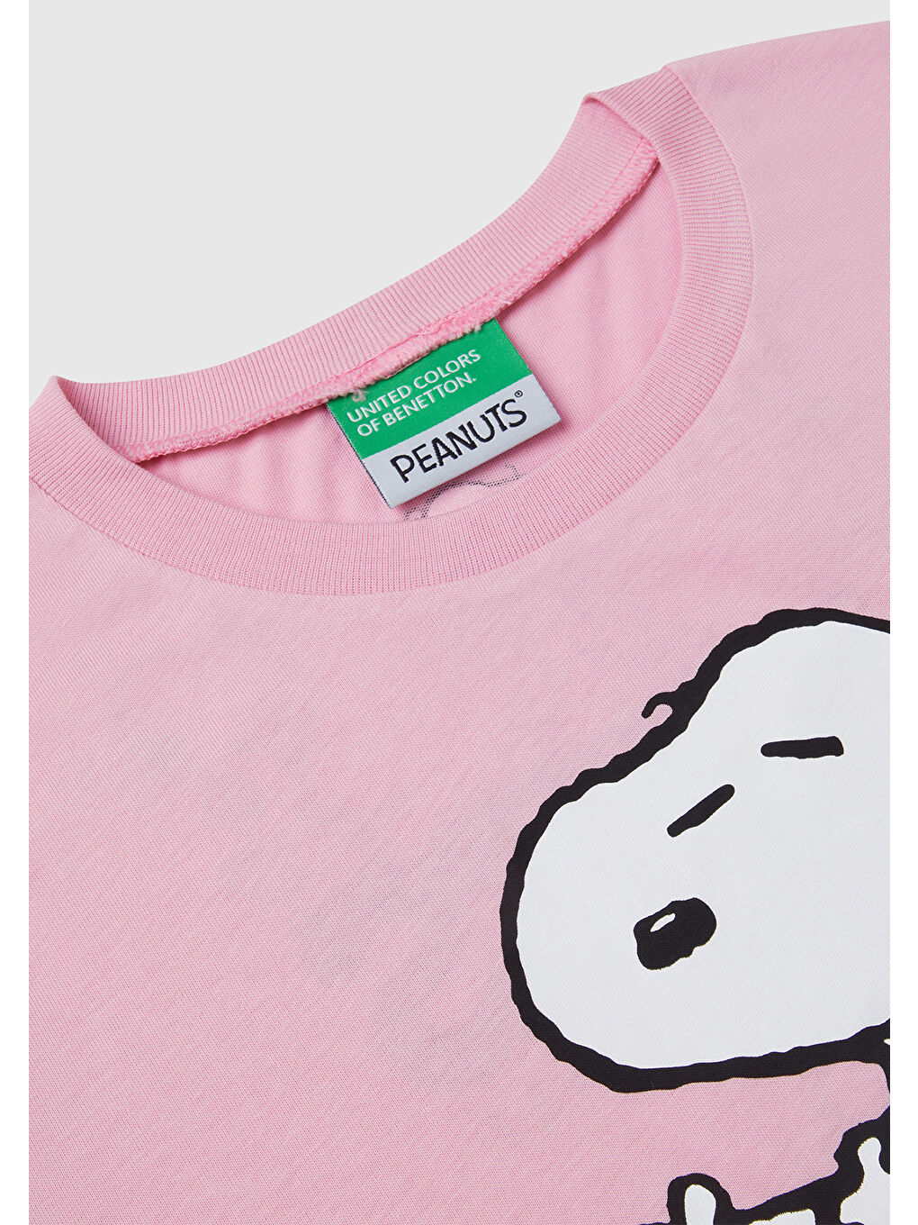 Kız Çocuk Pembe Peanuts Baskılı Tişört-2