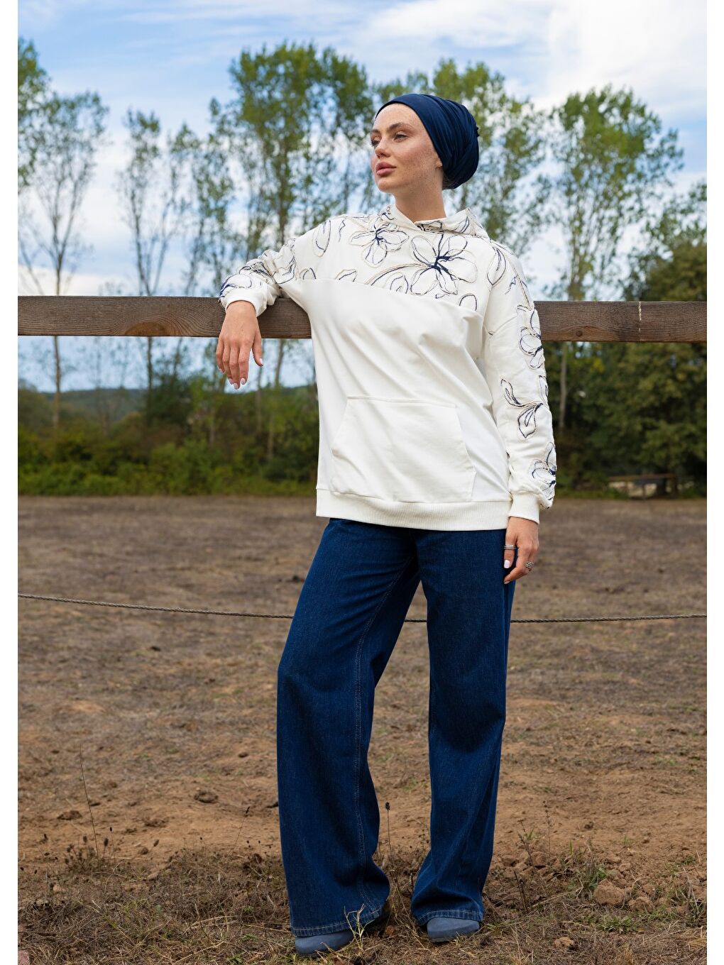 Sweatshirt Ekru Keten-1