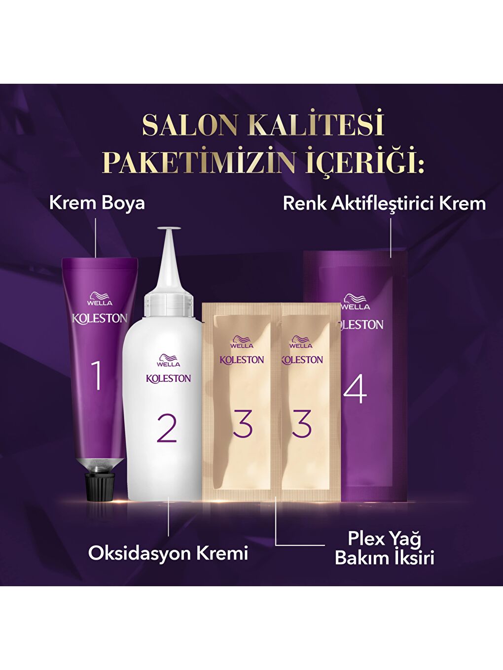 Wella Renksiz Koleston Supreme Kit 44/46 Koyu Ateşli Kızıl *18 - 5