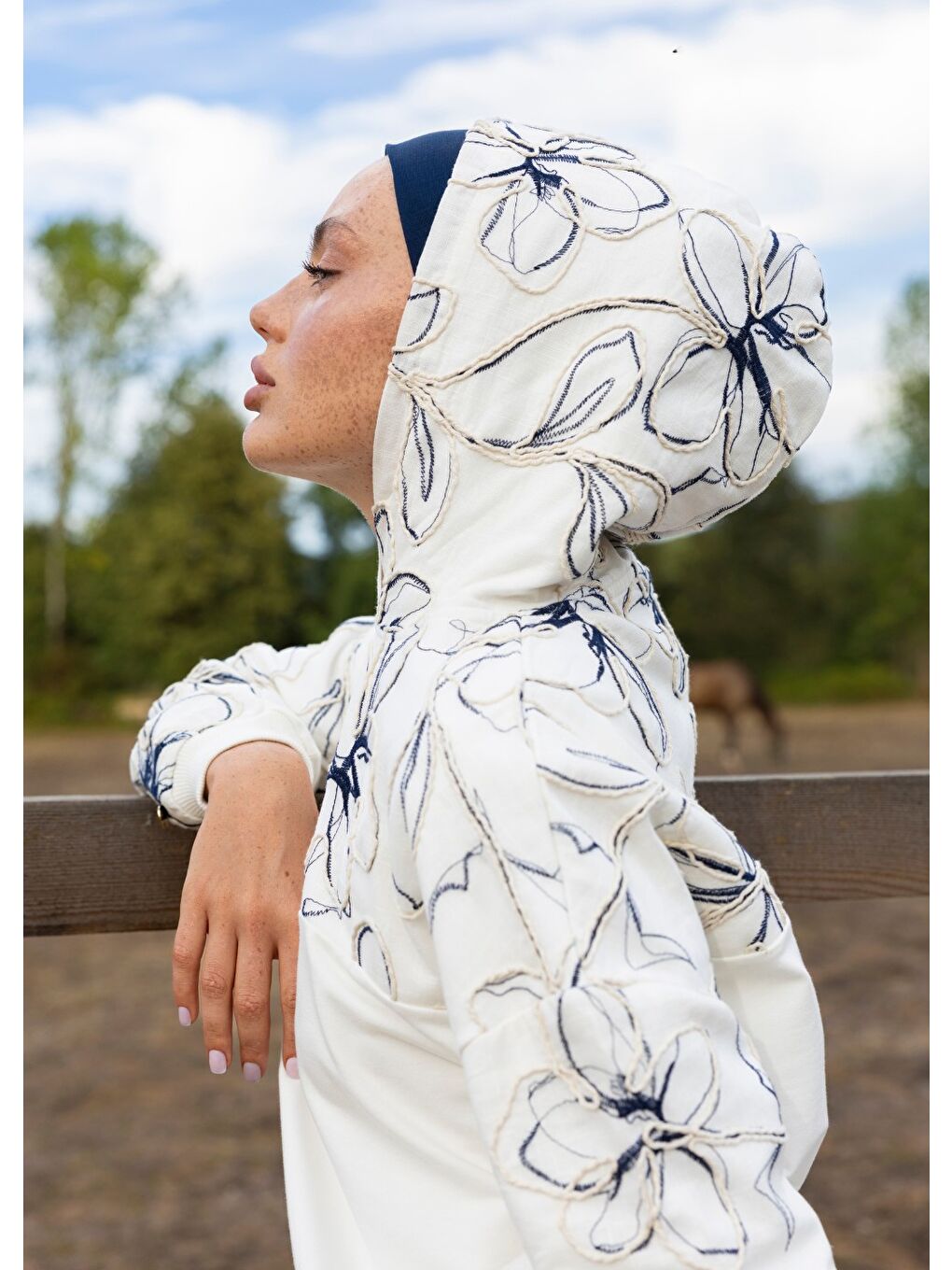 Sweatshirt Ekru Keten-5