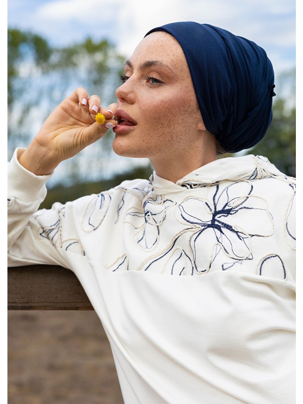 Sweatshirt Ekru Keten-6