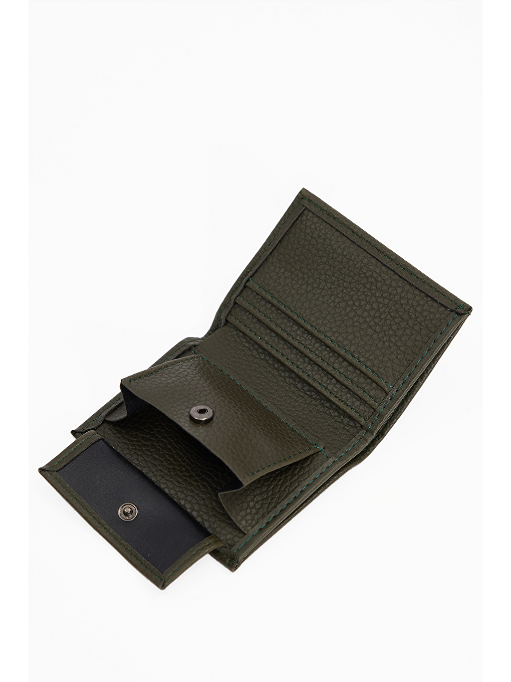 Vegan Deri Erkek Haki Cüzdan-1