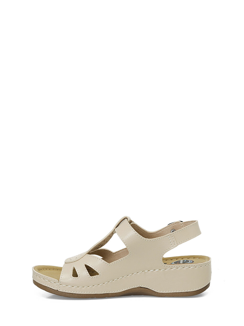 166375.Z5FX Bej Kadın Düz Sandalet-2