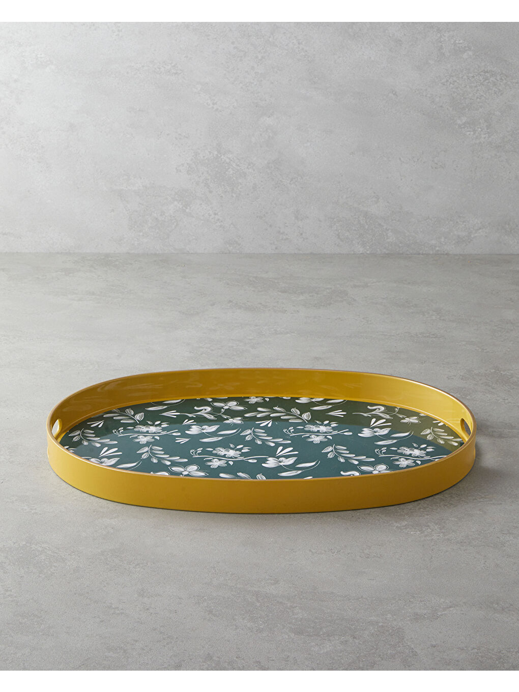 Leafscape PP Tepsi 44x30 cm Beyaz - Yeşil-1