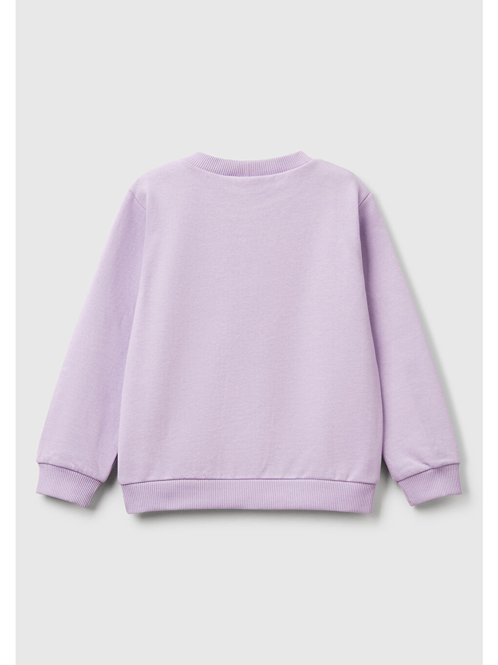 Kız Çocuk Lila Peanuts Baskılı Logo Etiketli Bisiklet Yaka Sweatshirt-1