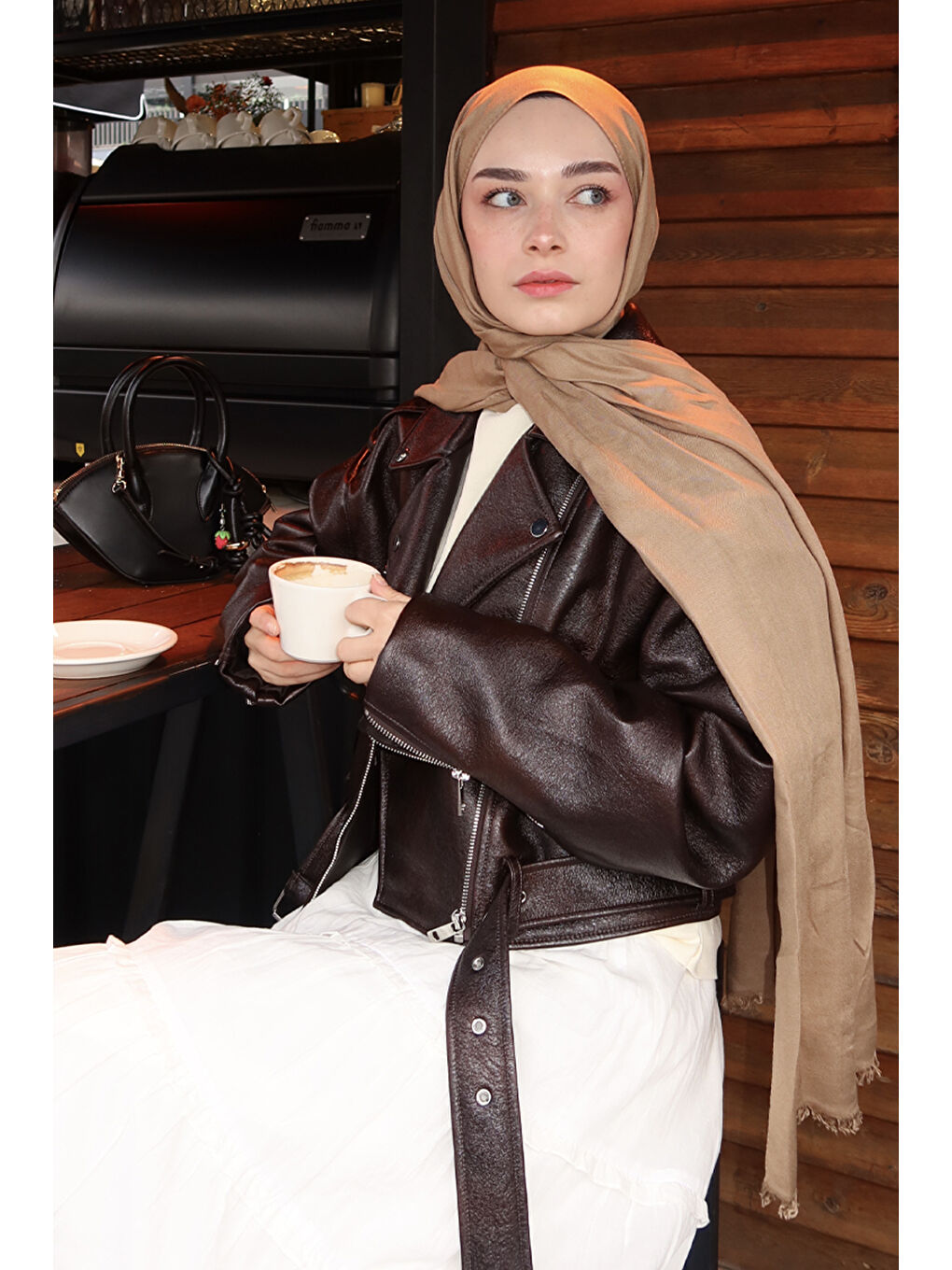 Kahverengi Modal Şal Tütün-3