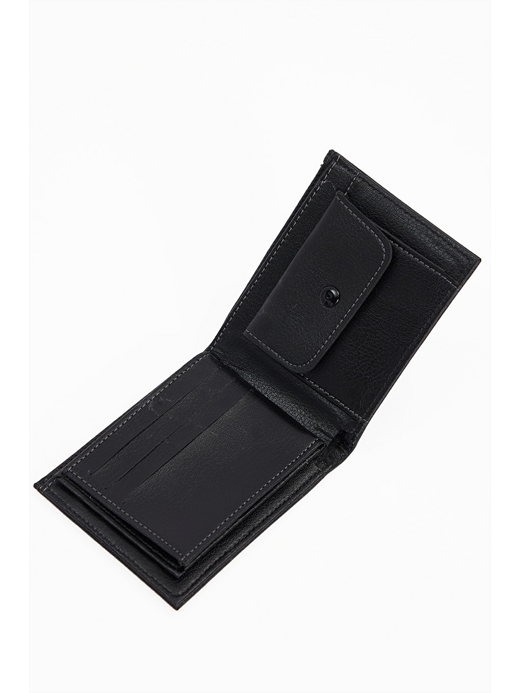 Vegan Deri Erkek Siyah Cüzdan-1