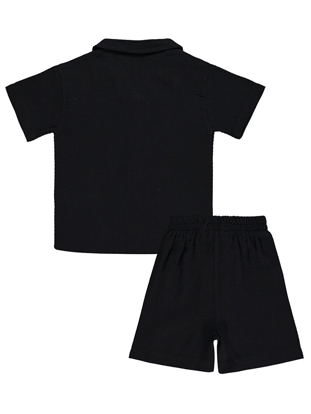 Boys Palmiye Baskılı Kaprili 2-5 Yaş Takım - Siyah-2