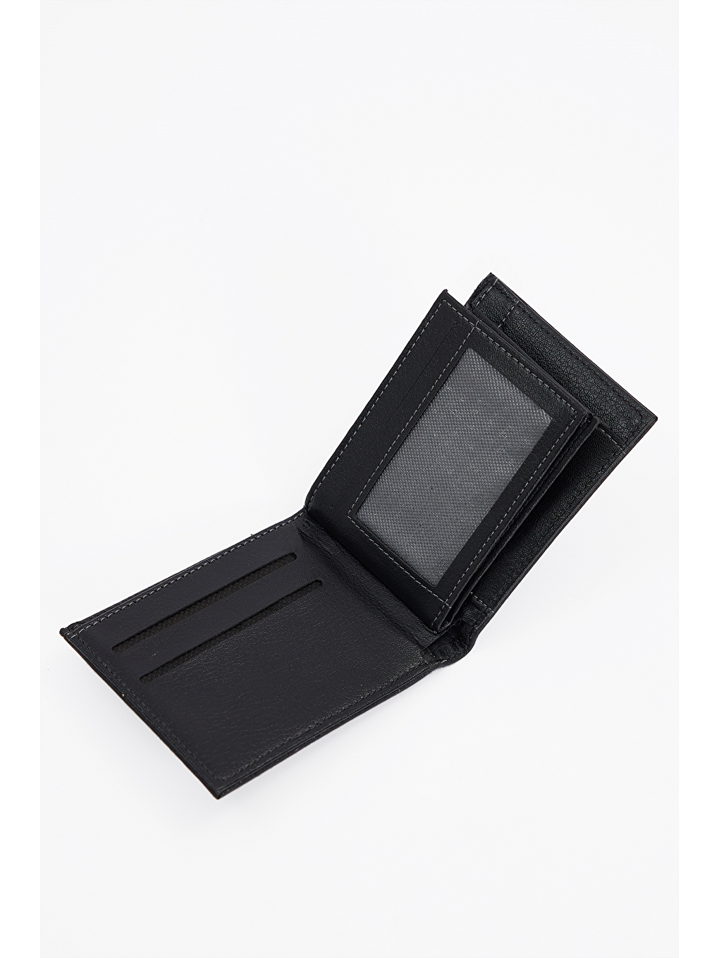 Vegan Deri Erkek Siyah Cüzdan-3
