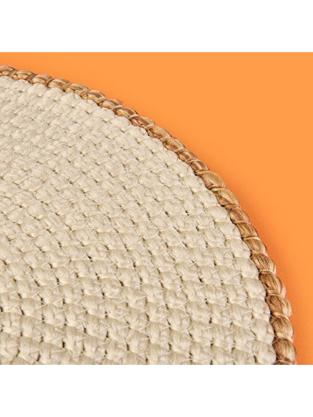 Soft Bej Kalp Nakışlı Supla - Ekru - 33x33 cm-4