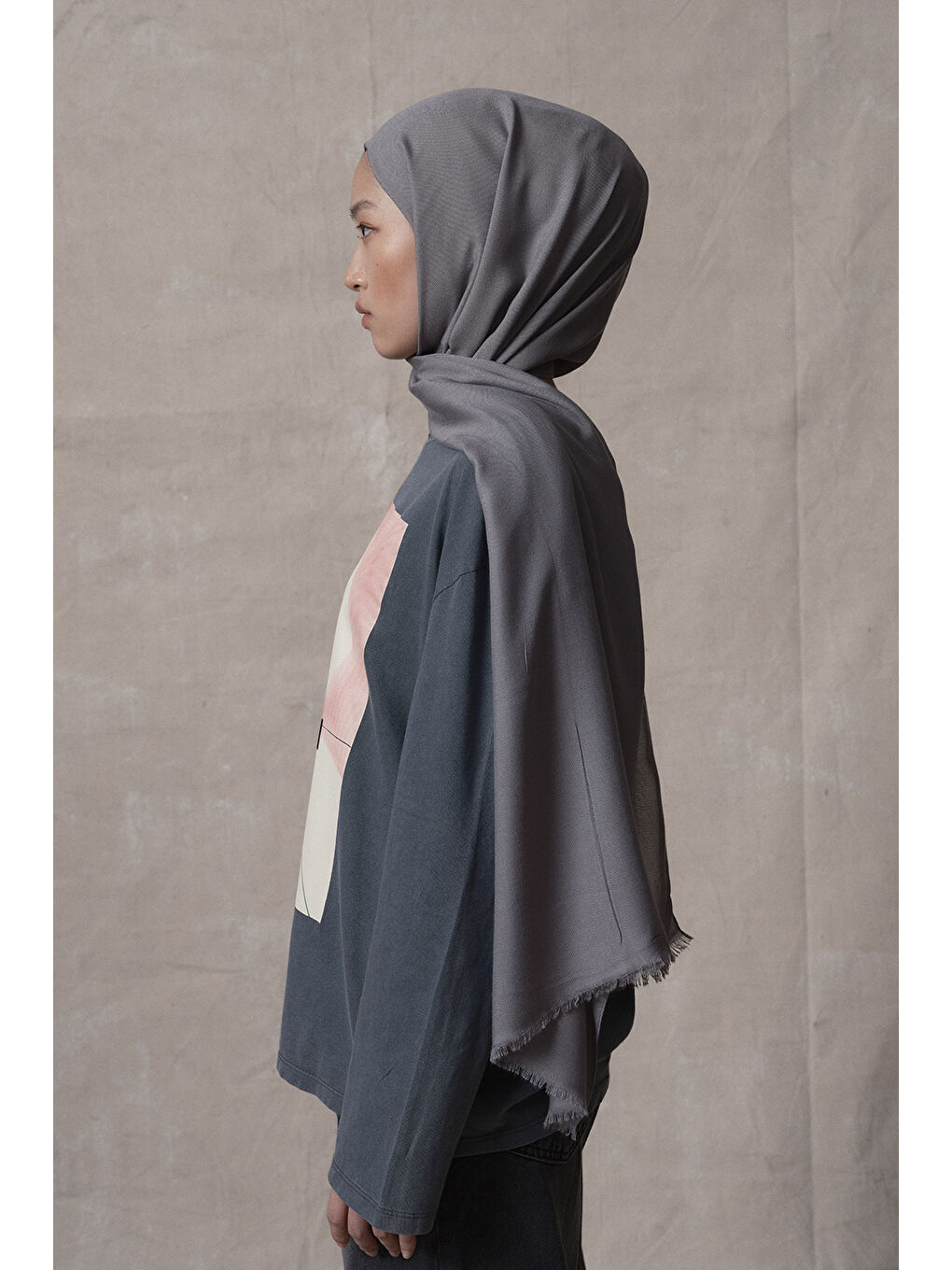 Modal Şal Koyu Gri-2