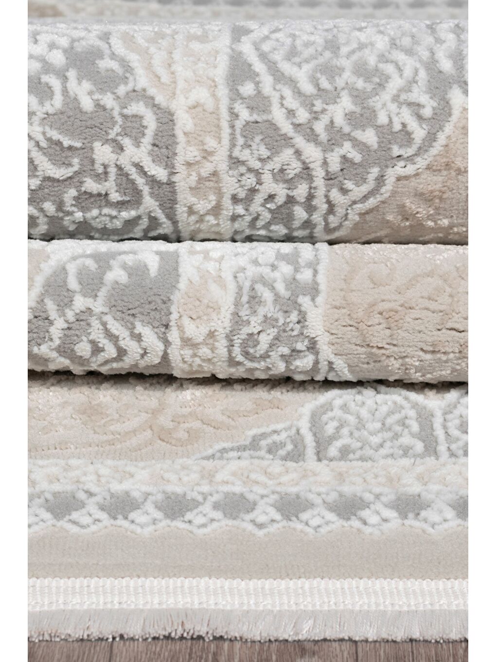 Beyaz Leo 2974 Modern Dokuma Halı-160x230-2