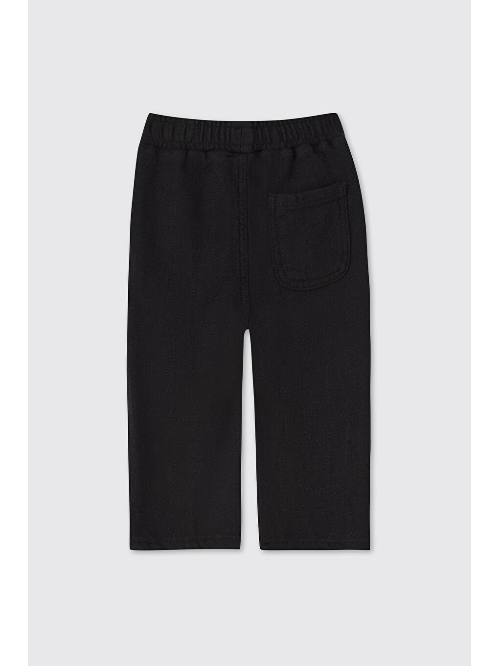 Erkek Bebek Beli Lastikli Siyah Pantolon-1