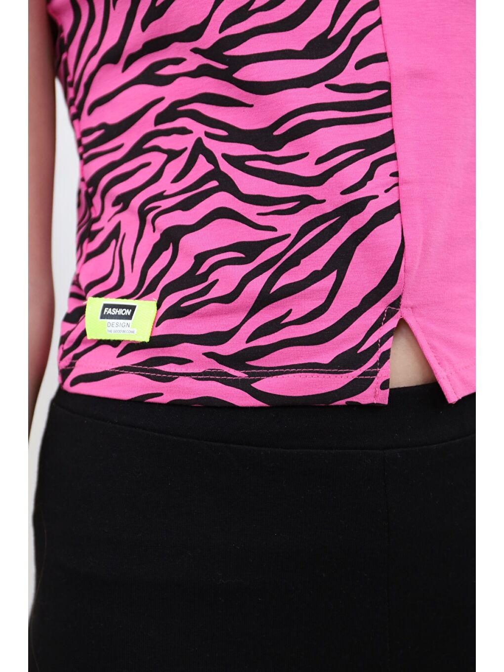 Fuşya Kız Çocuk Baskılı Atlet-2