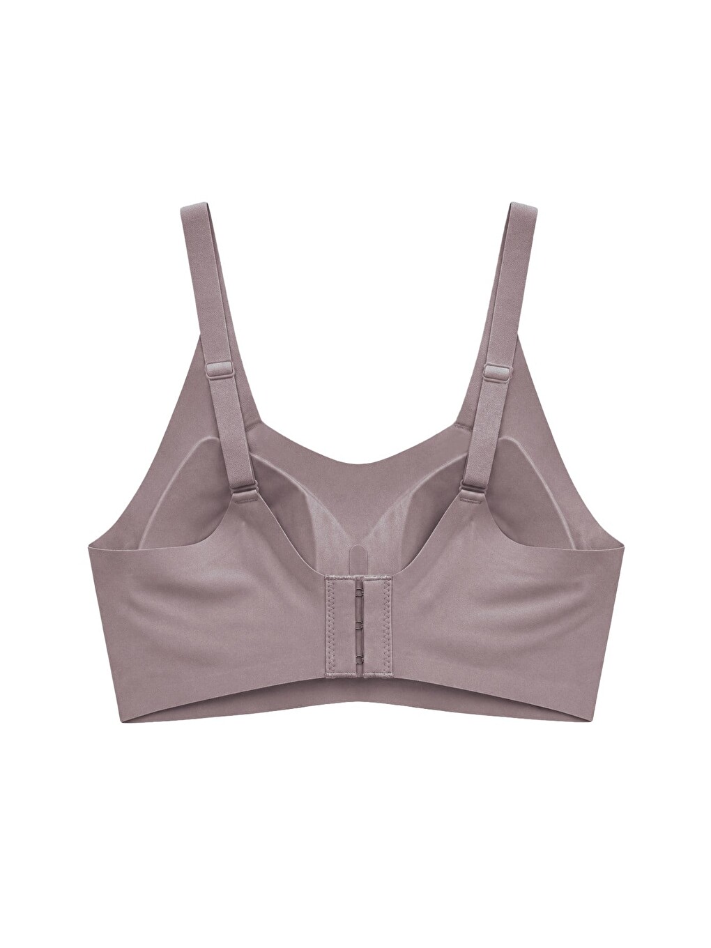 Seamless Bra - Elaris | Kahverengi Lazer Kesim Balensiz Dekolteli Şerit Detay Dikişsiz Kadın Sütyen-1
