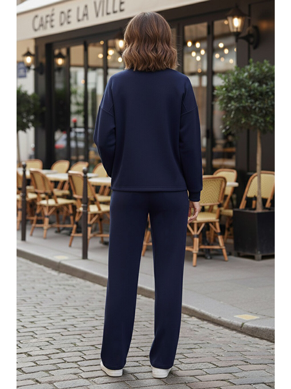 Çıtçıtlı Modaal İkili Takım Lacivert - 28061-LACIVERT-2