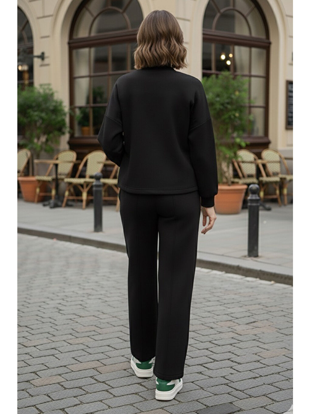 Çıtçıtlı Modaal İkili Takım Siyah - 28061-SIYAH-2