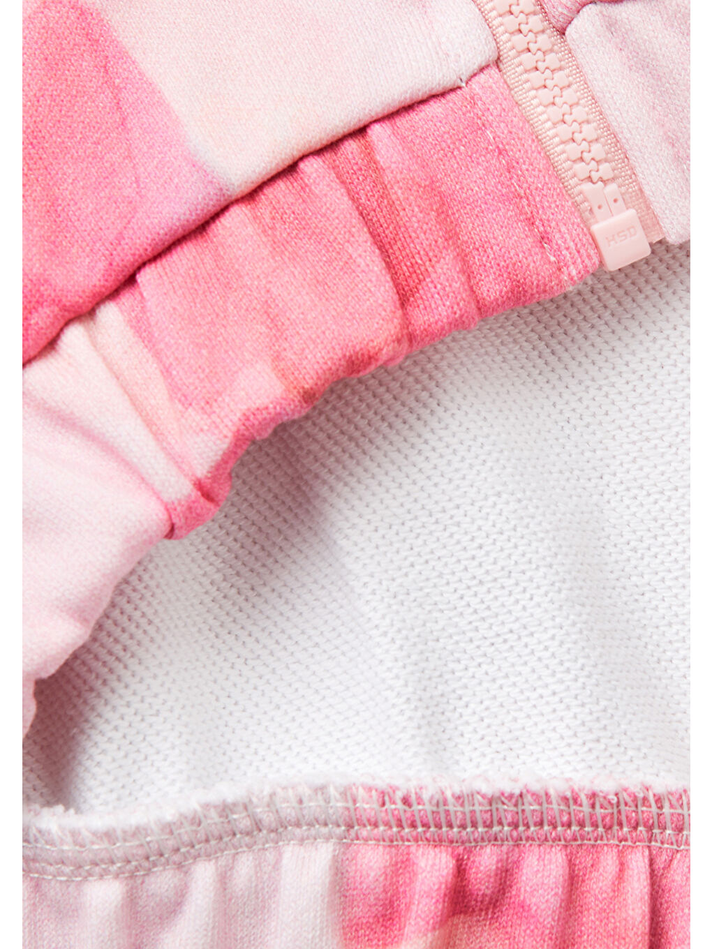 Kız Çocuk Pembe Mix Tamamı Desenli Logo Etiketli Hafif Oversize Sweatshirt-2