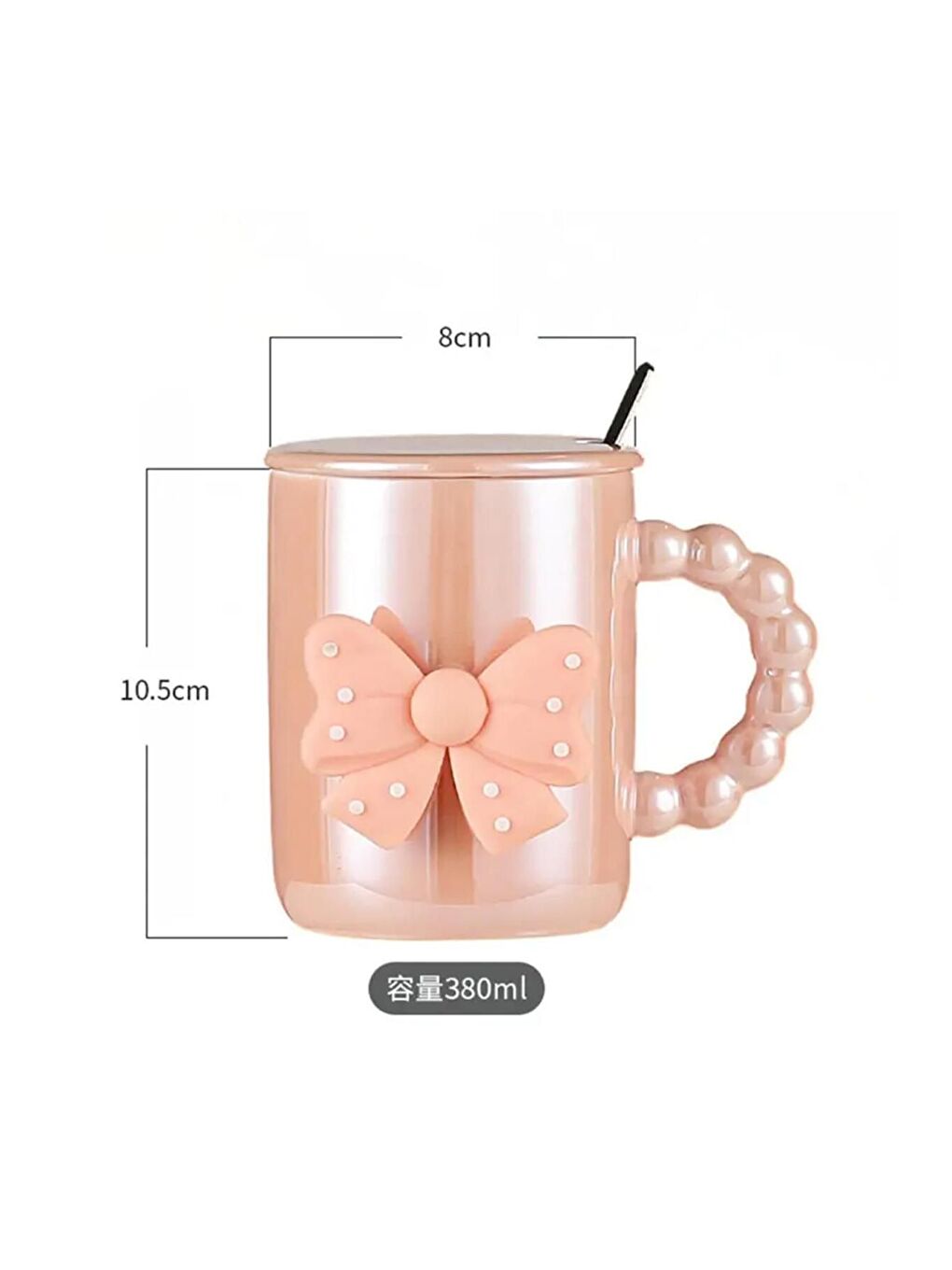 Karışık Fiyonk Motifli Seramik Kupa-2