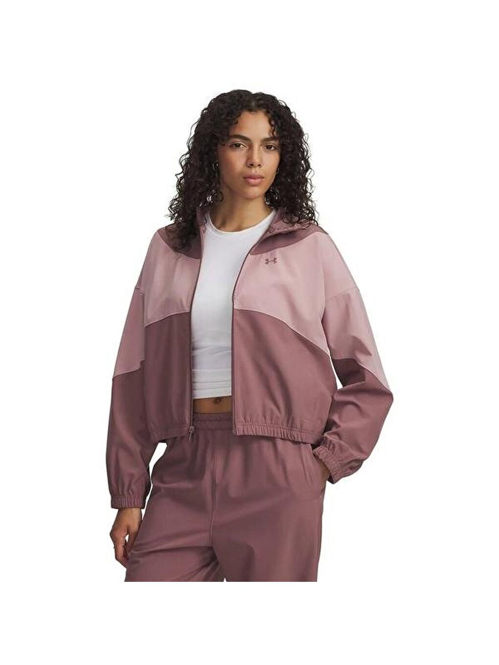 Rival Woven Kadın Pembe Kapüşonlu Ceket