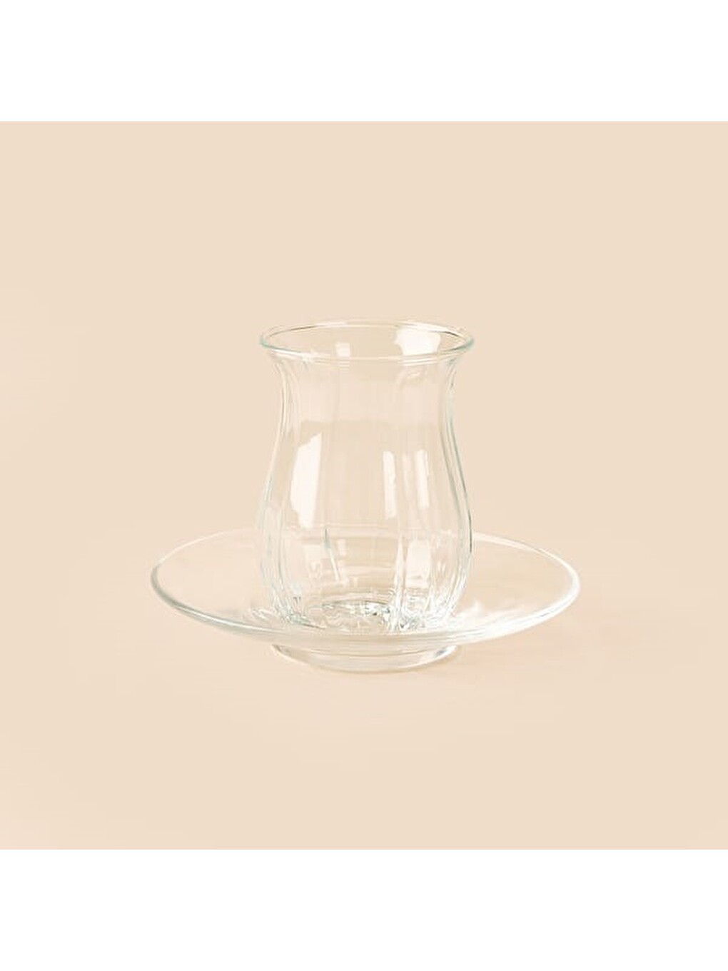 Renksiz Linka 6 Kişilik 12 Parça Çay Takımı - Şeffaf - 145 Ml-1
