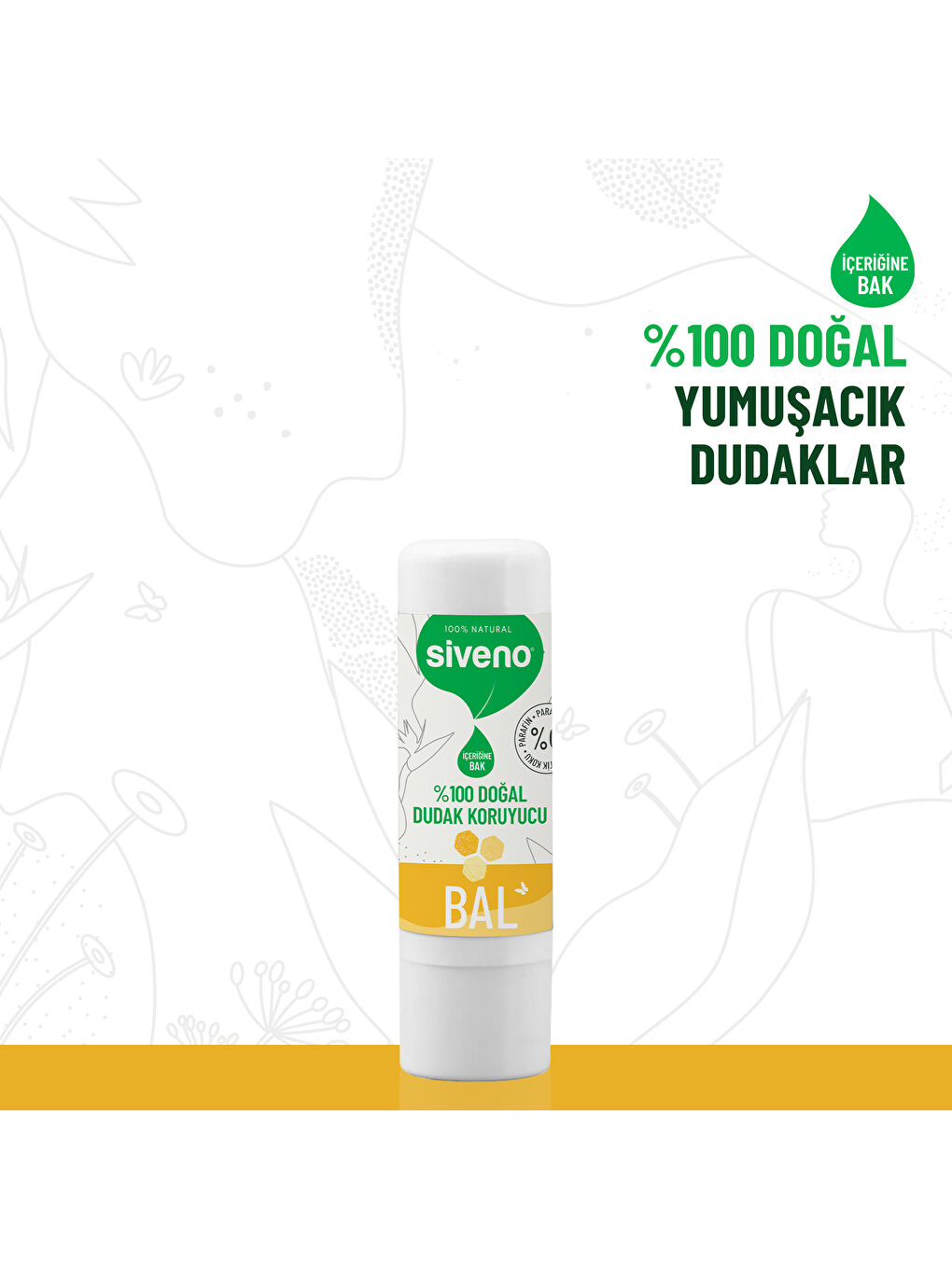 %100 Doğal Dudak Koruyucu Bal Bitkisel Lipbalm Dudak Kremi Nemlendirici Parlatıcı Onarıcı 6 G-3