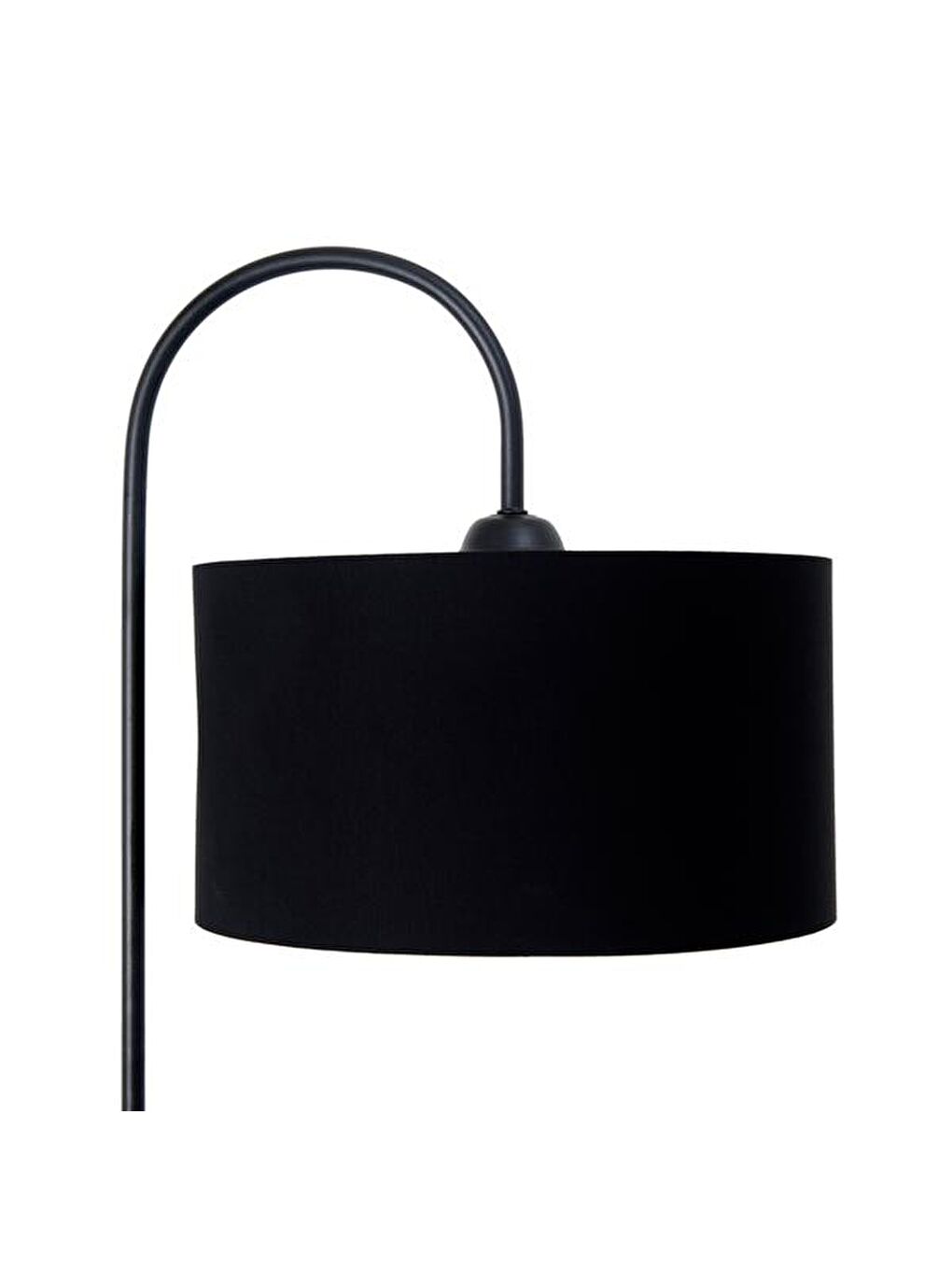 Oslo Mermer Ayaklı Sehpalı Lambader - Siyah-1