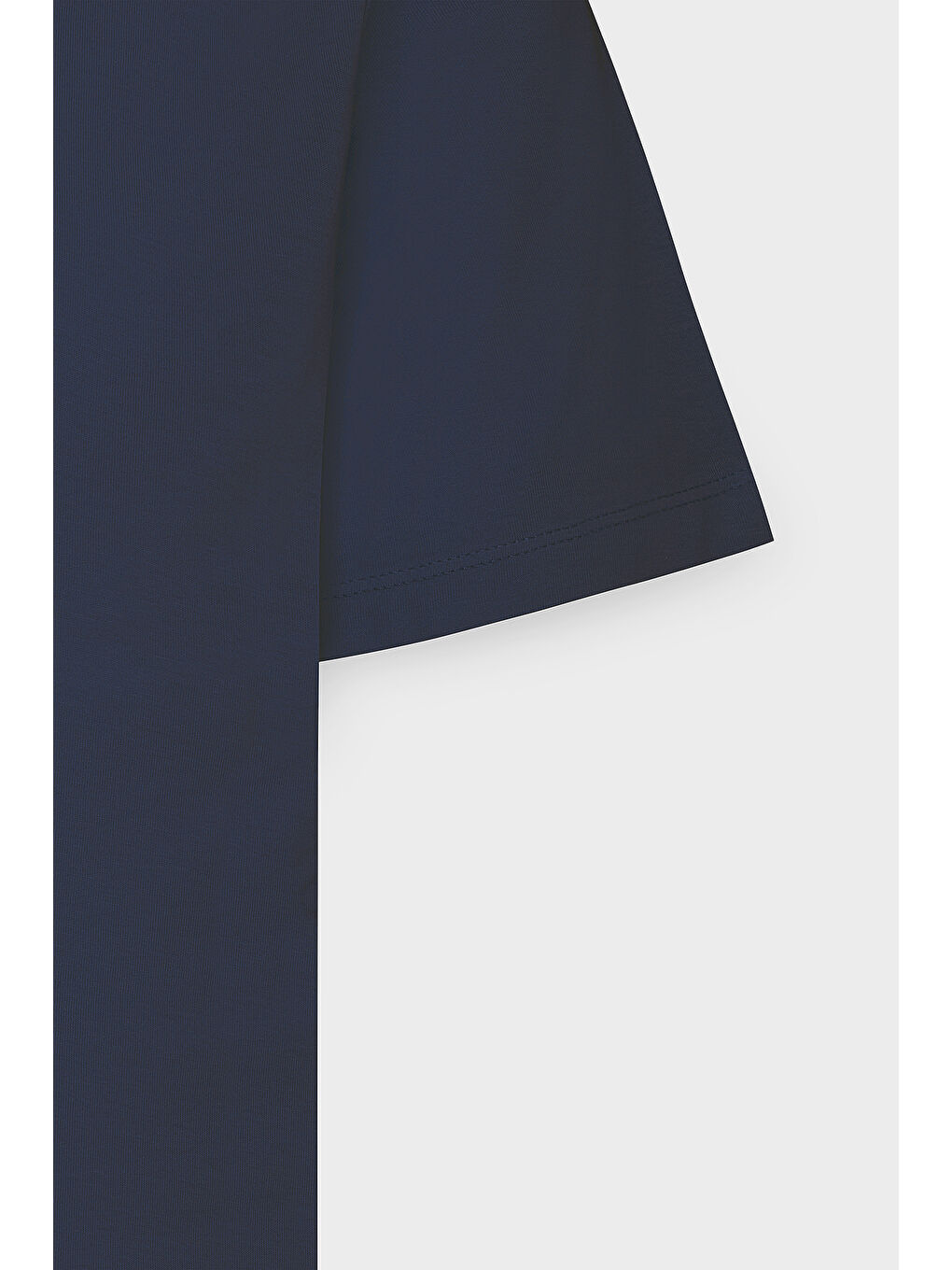 Erkek Lacivert-Lacivert Slim Fit Bisiklet Yaka 2'li Düz Tişört Paketi-9