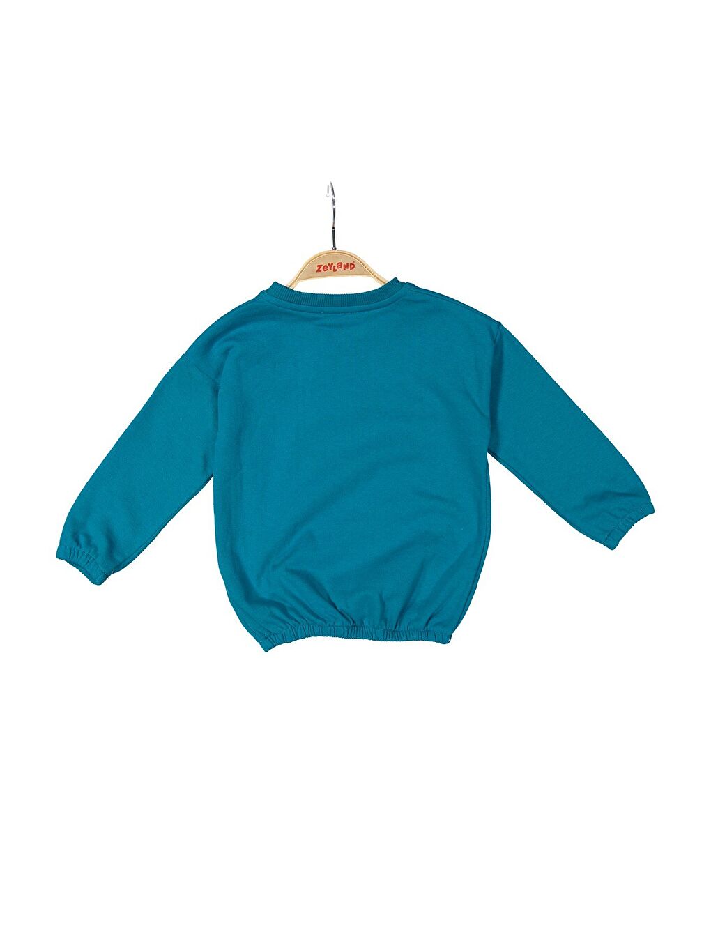 Yeşil Kız Çocuk Baskılı Sweatshirt (2-12Yaş)-1