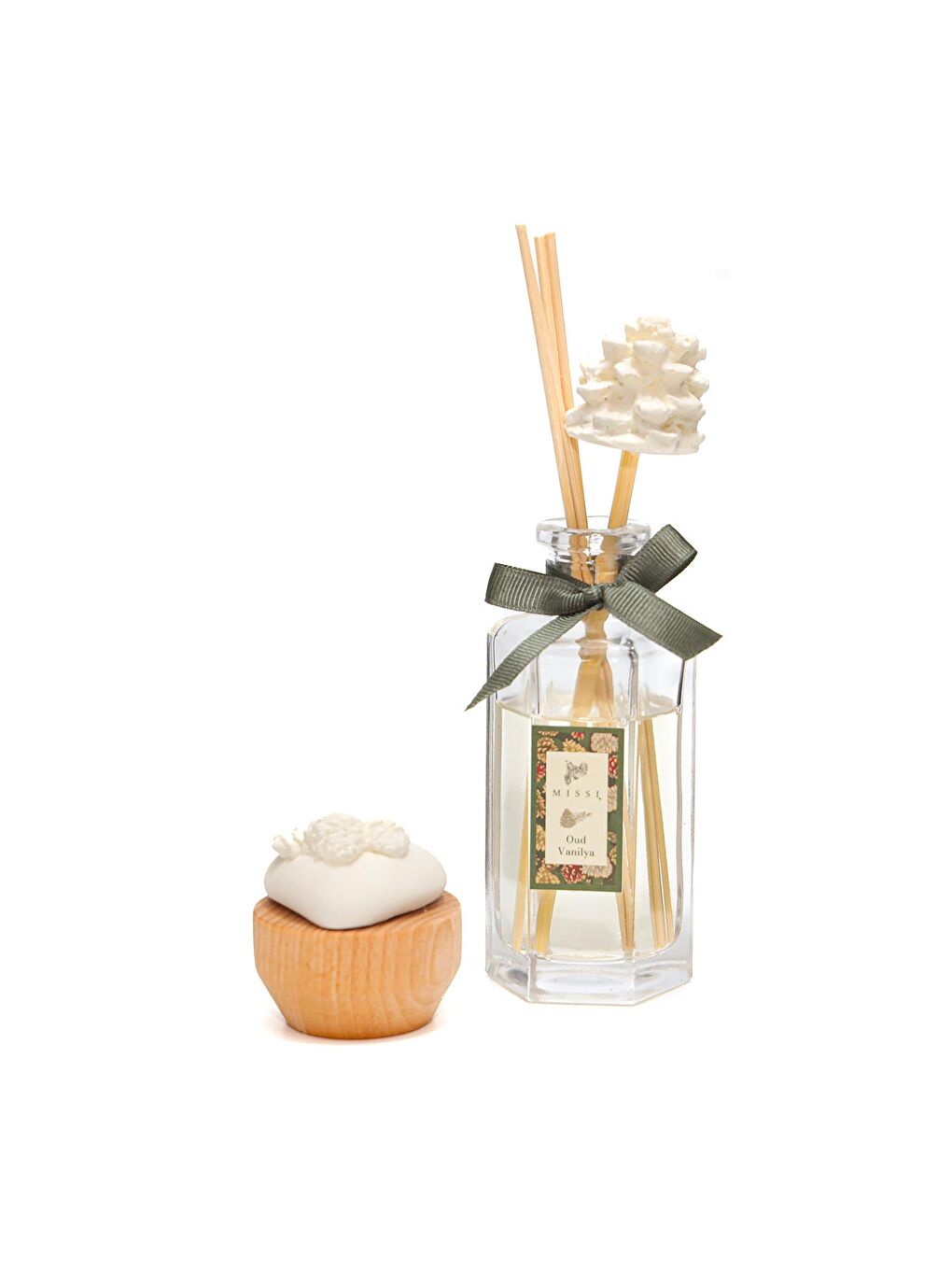 Ekru Yılbaşı Altıgen Oud Vanilya Hediye Seti-1
