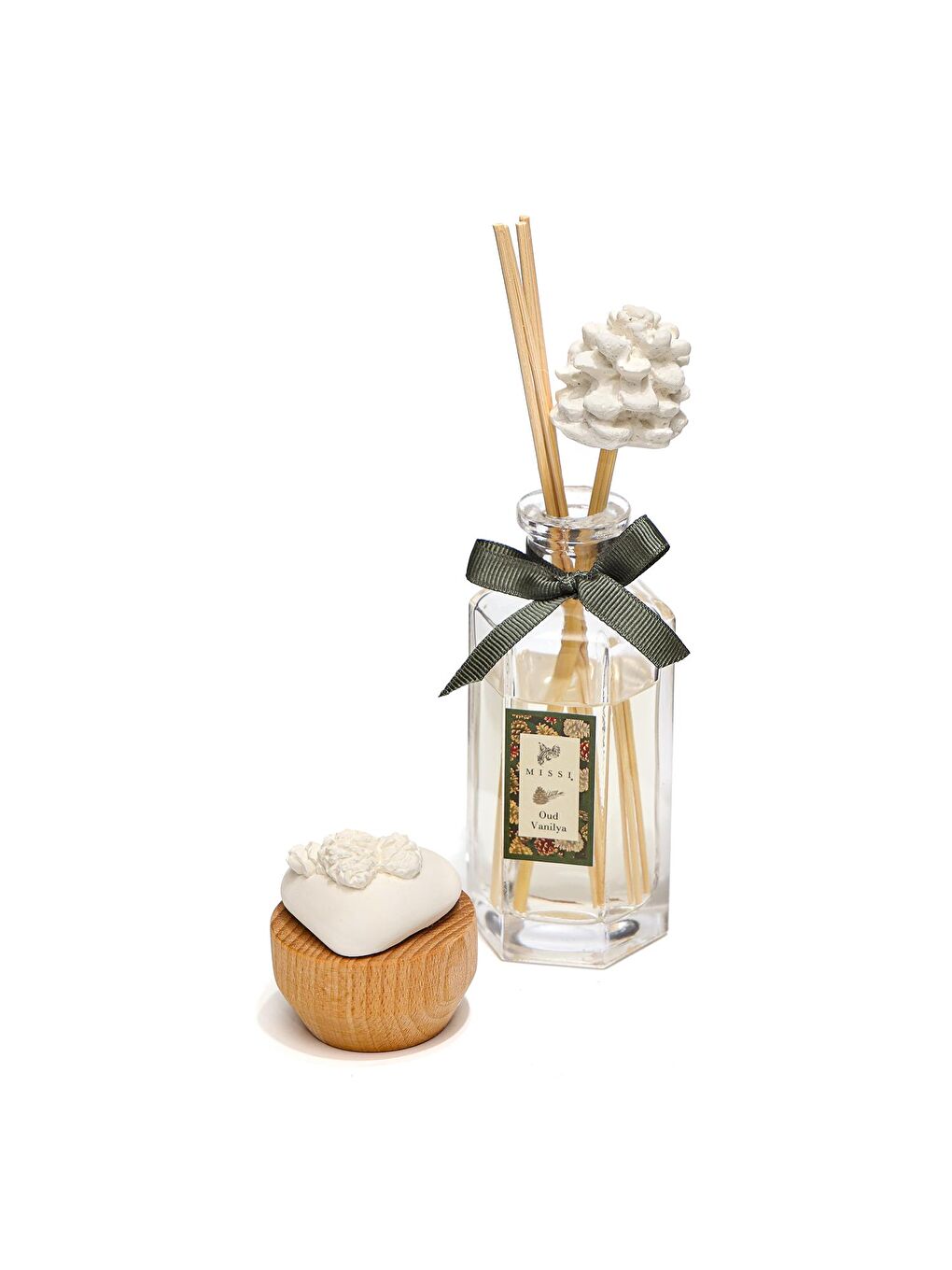 Ekru Yılbaşı Altıgen Oud Vanilya Hediye Seti-2