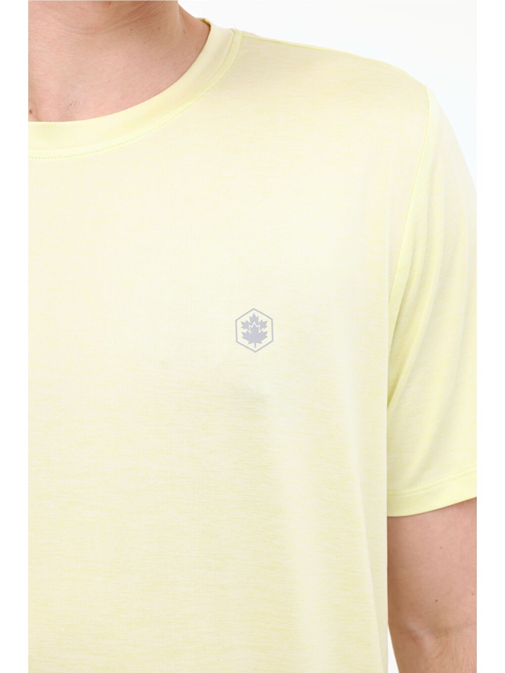 Sarı ML TED 11C-PRF3006 5FX LIME MULINE Erkek Kısa Kol T-Shirt-3