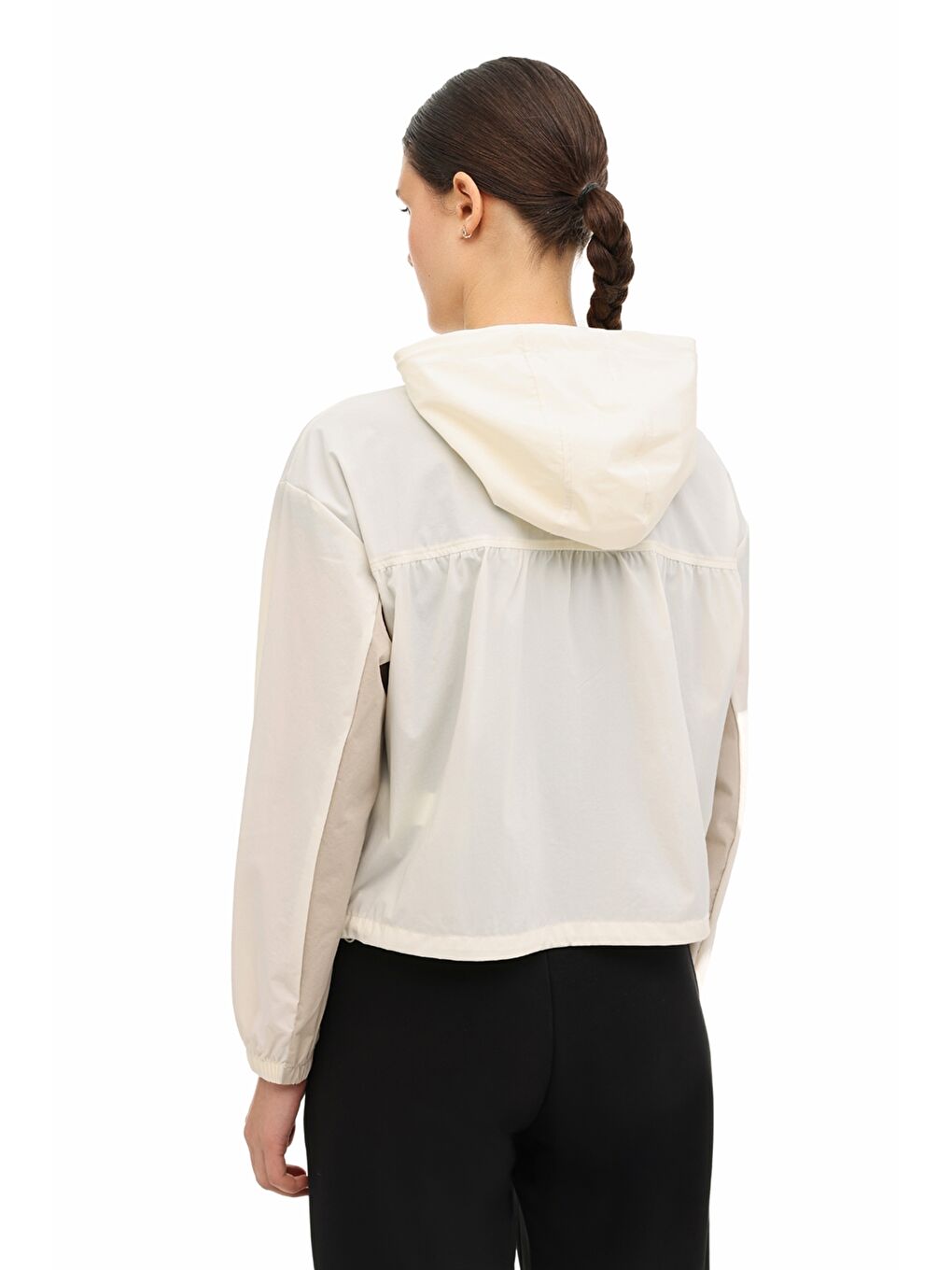 Bej WL 8LOREN 6FX Ekru Kadın Yağmurluk-1