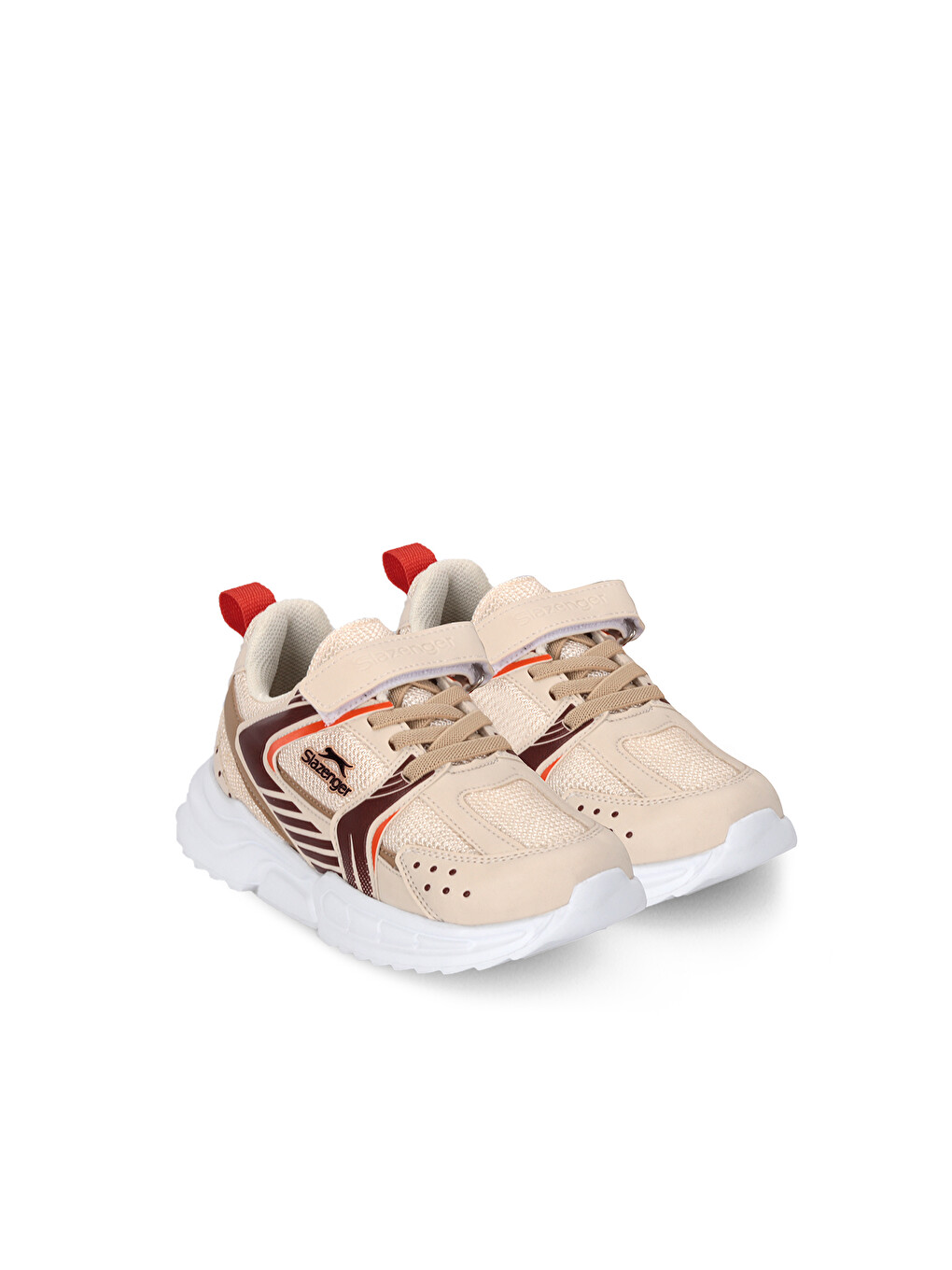 Kendall Unisex Çocuk Cırt Cırtlı Bej / Kahve Günlük Spor Ayakkabısı-1