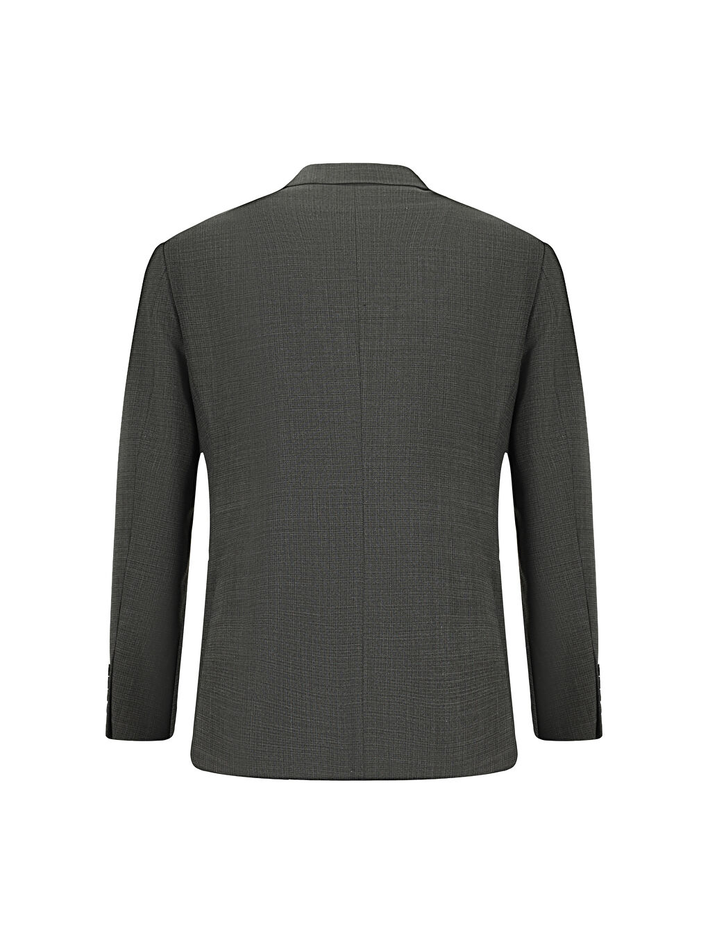 Antrasit Regular Fit Yünlü Kuşgözü Takım Elbise-2