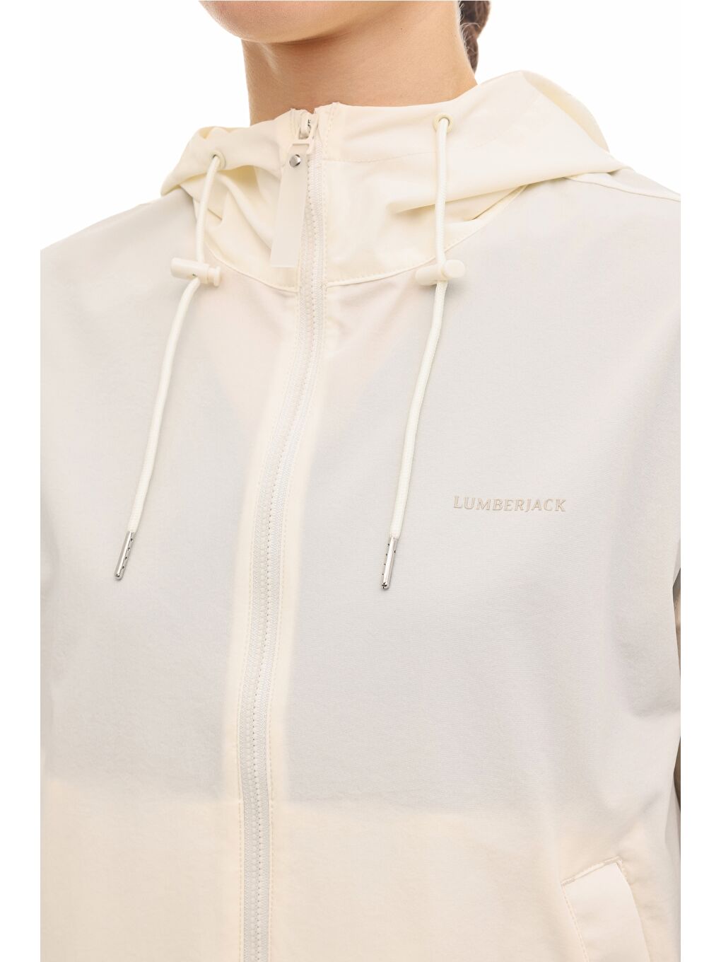 Bej WL 8LOREN 6FX Ekru Kadın Yağmurluk-3