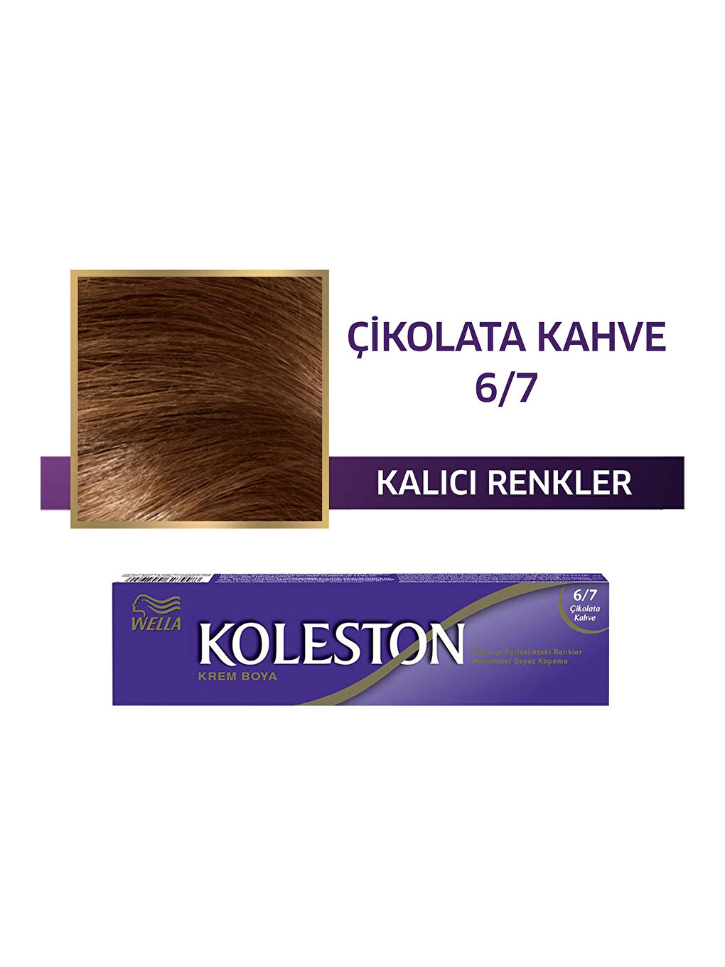 Wella Renksiz Koleston Single Tüp Boya 6/7 Çikolata Kahve - 1