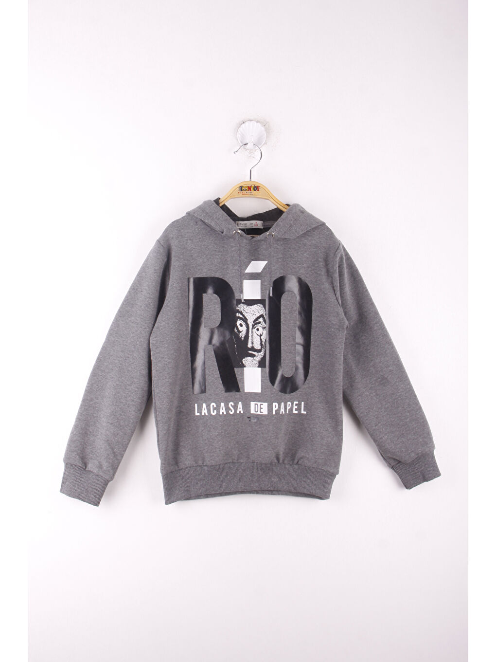Antrasit Erkek Çocuk La Casa Baskılı Sweatshirt