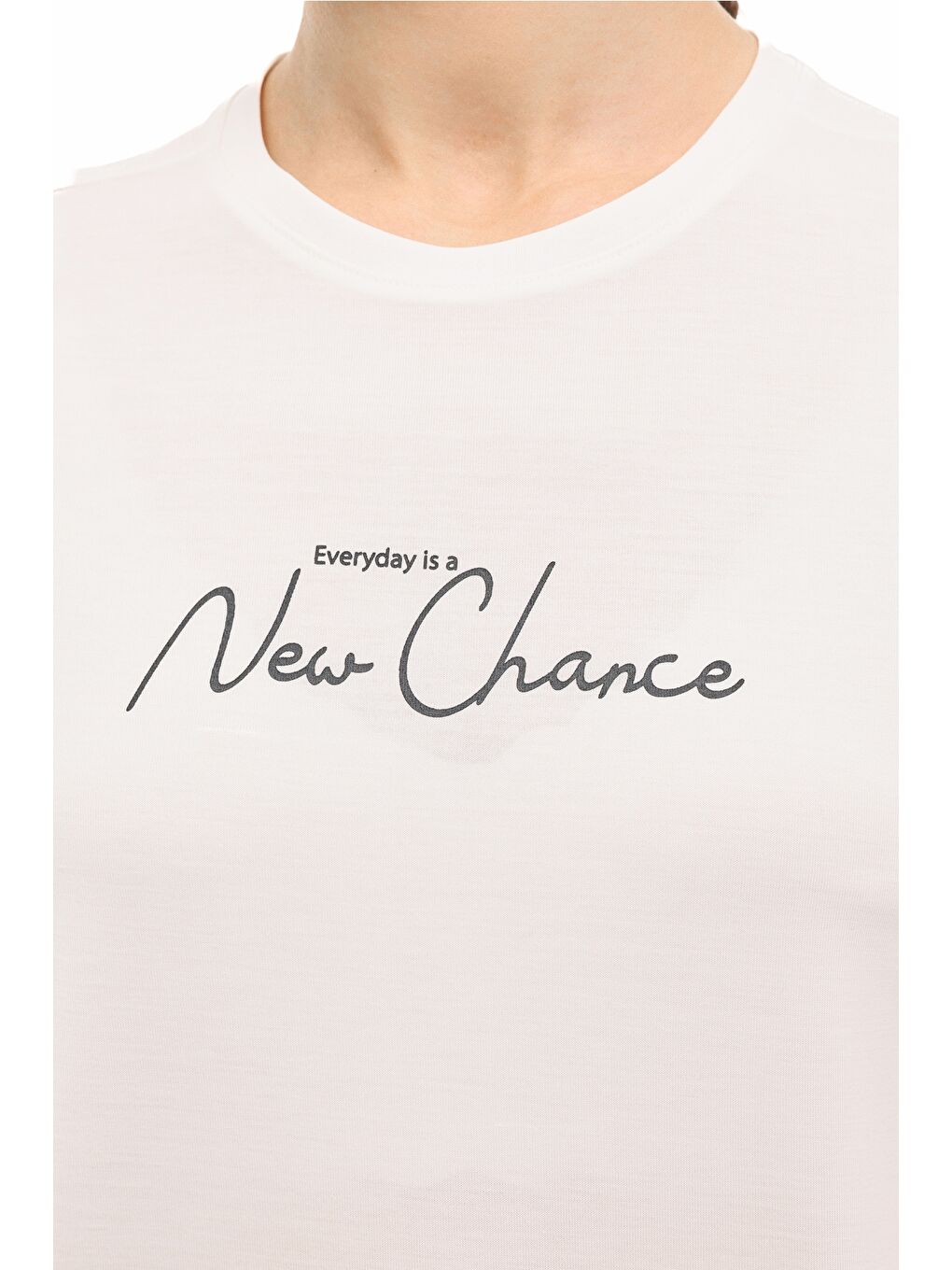 Bej WL 11ROT 6FX Ekru Kadın Kısa Kol T-Shirt-3