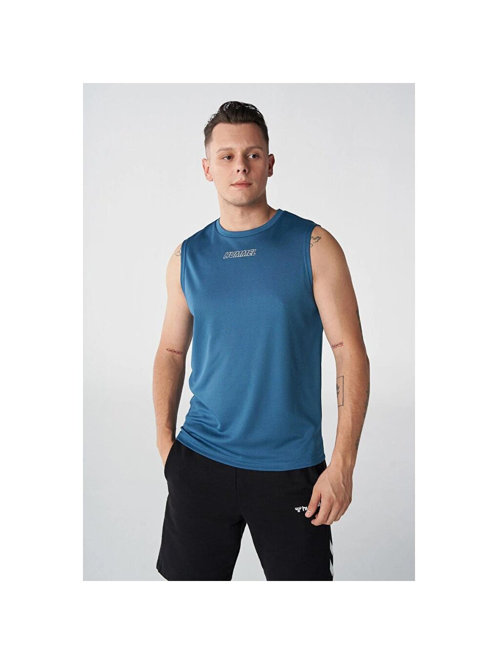 T-Te Flex Erkek Turkuaz Yuvarlak Yaka Atlet